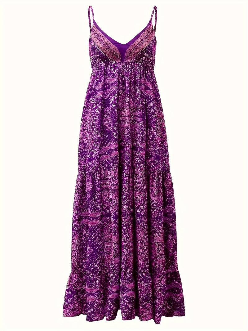 LM | Bohème maxi dress with ethnic print