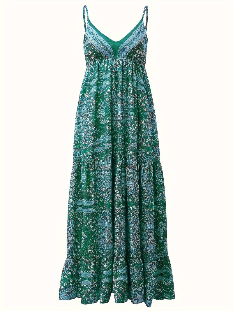 LM | Bohème maxi dress with ethnic print