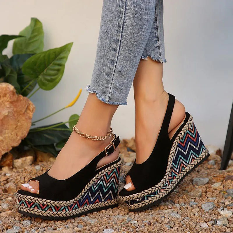 LM | Boho wedge sandals