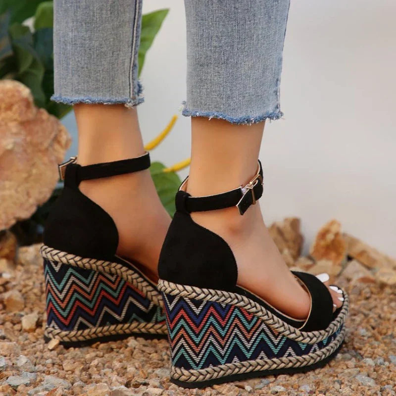 LM | Boho wedge sandals