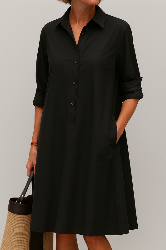 LM | Elodie shirt dress with button placket