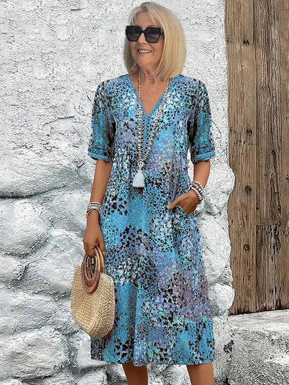 TS | Flattering midi dress for effortless island elegance